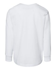 BELLA + CANVAS 3501T Toddler Jersey Long Sleeve Tee – White (back)