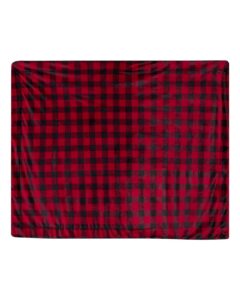 Alpine Fleece 8712 Micro Mink Sherpa Blanket – Red Buffalo