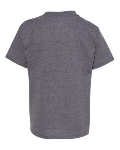 Hanes 5370 Youth EcoSmart® T-Shirt – Charcoal Heather (back)