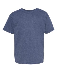 Hanes 5370 Youth EcoSmart® T-Shirt – Heather Navy