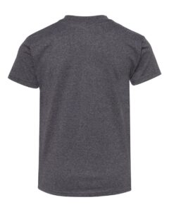Hanes 5450 Youth Authentic T-Shirt – Charcoal Heather (back)