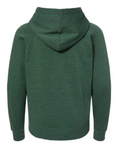 Independent Trading Co. PRM15YSB Youth Lightweight Special Blend Raglan Hooded Sweatshirt – Moss (back)