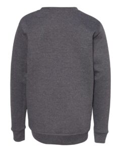 Hanes P360 Youth EcoSmart® Crewneck Sweatshirt – Charcoal Heather (back)