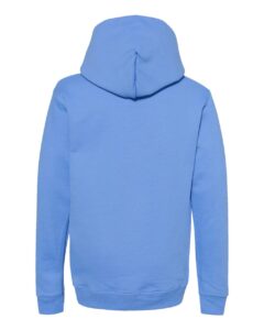 Hanes P473 Youth EcoSmart® Hooded Sweatshirt – Carolina Blue (back)
