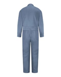 Red Kap CC14T Men’s Tall Snap-Front Cotton Coverall – Postman Blue (back)