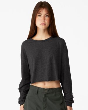 BELLA + CANVAS 6501 Women’s FWD Fashion Crop Long Sleeve Tee