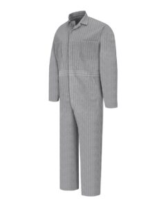 Red Kap CC16T Men’s Tall Button-Front Cotton Coverall – Fisher Herringbone