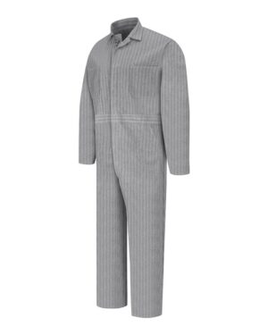 Red Kap CC16T Men’s Tall Button-Front Cotton Coverall – Fisher Herringbone