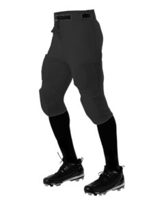 Alleson Athletic 610SL Men’s Practice Football Pants – Black (side)