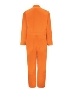 Red Kap CT10T Men’s Tall Twill Action Back Coverall – Orange (back)