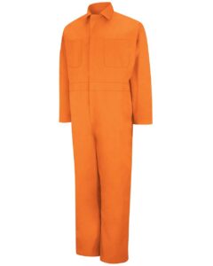 Red Kap CT10T Men’s Tall Twill Action Back Coverall – Orange