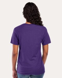 JERZEES 560MR Premium Blend Ring-Spun T-Shirt – Deep Purple (on model back)