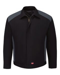 Red Kap JY20 Unisex Performance Crew Jacket – Black/ Charcoal