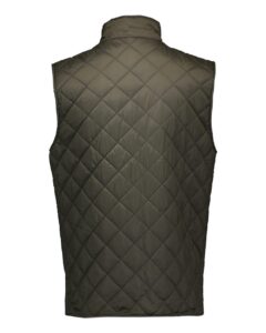 Weatherproof 207359 Men’s Vintage Diamond Quilted Vest – Rosin (back)