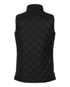 Weatherproof W207359 Women’s Vintage Diamond Quilted Vest – Black (back)