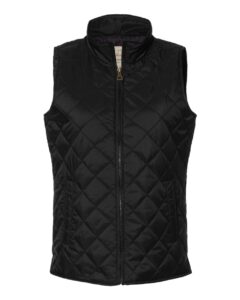 Weatherproof W207359 Women’s Vintage Diamond Quilted Vest – Black