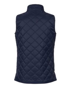 Weatherproof W207359 Women’s Vintage Diamond Quilted Vest – Navy (back)
