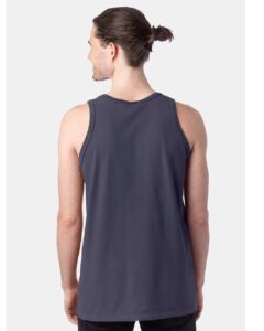 ComfortWash by Hanes GDH300 Unisex Garment-Dyed Unisex Tank Top – Anchor Slate (on model back)