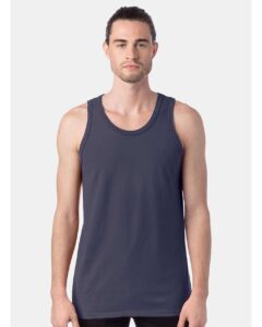 ComfortWash by Hanes GDH300 Unisex Garment-Dyed Unisex Tank Top – Anchor Slate (on model)