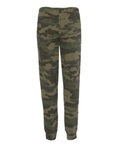 Independent Trading Co. IND20PNT Men’s Midweight Fleece Sweatpants – Forest Camo (back)
