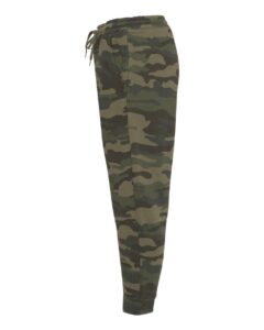 Independent Trading Co. IND20PNT Men’s Midweight Fleece Sweatpants – Forest Camo (side)