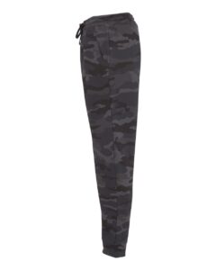 Independent Trading Co. IND20PNT Men’s Midweight Fleece Sweatpants – Black Camo (side)