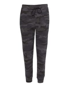 Independent Trading Co. IND20PNT Men’s Midweight Fleece Sweatpants – Black Camo