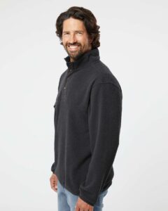 DRI DUCK 7355 Men’s Brooks Sherpa Mountain Fleece – Charcoal (on model side)