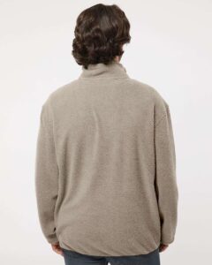 DRI DUCK 7355 Men’s Brooks Sherpa Mountain Fleece – Moss (on model back)