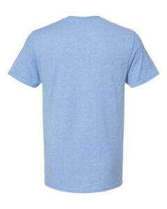 JERZEES 560MR Premium Blend Ring-Spun T-Shirt – Carolina Heather (back)