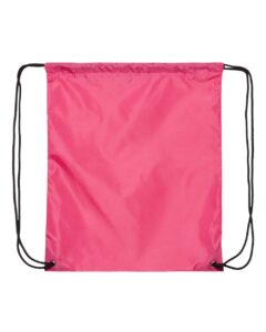 Liberty Bags 8893 Drawstring Backpack – Hot Pink (back)