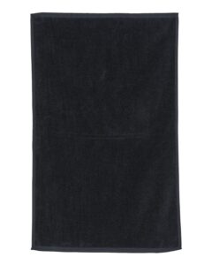 Carmel Towel Company C162523 Velour Towel – Black