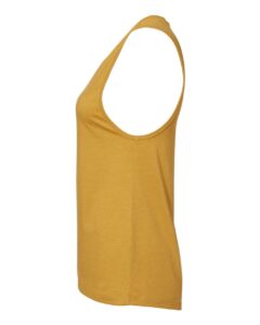 BELLA + CANVAS 6003 Women’s Jersey Muscle Tank – Heather Mustard (side)