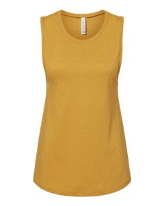 BELLA + CANVAS 6003 Women’s Jersey Muscle Tank – Heather Mustard