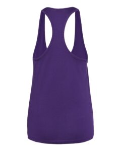 BELLA + CANVAS 6008 Women’s Jersey Racerback Tank – Team Purple (back)