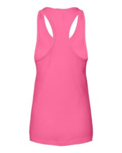 BELLA + CANVAS 6008 Women’s Jersey Racerback Tank – Charity Pink (back)