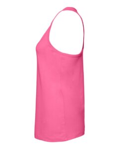 BELLA + CANVAS 6008 Women’s Jersey Racerback Tank – Charity Pink (side)