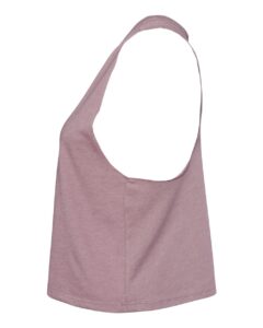 BELLA + CANVAS 6682 Women’s Racerback Crop Tank – Heather Orchid (side)
