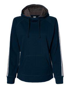 J. America 8642 Women’s Rival Fleece Hooded Sweatshirt – Navy