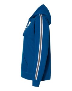 J. America 8642 Women’s Rival Fleece Hooded Sweatshirt – Royal (side)