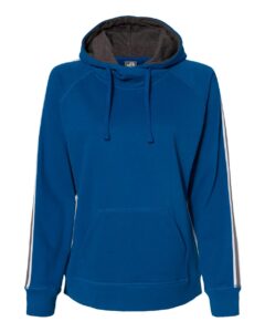 J. America 8642 Women’s Rival Fleece Hooded Sweatshirt – Royal