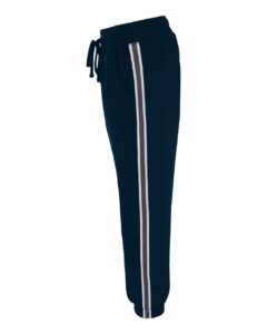 J. America 8643 Women’s Rival Fleece Joggers – Navy (side)