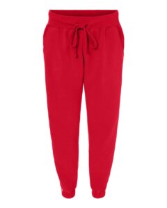 J. America 8643 Women’s Rival Fleece Joggers – Red