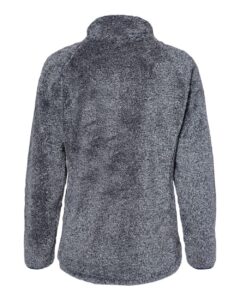 J. America 8463 Women’s Boundary Shag Frosty Sherpa Full-Zip – Navy (back)