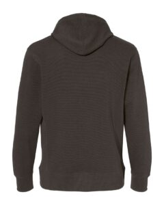 J. America 8706 Men’s Ripple Fleece Hooded Sweatshirt – Black (back)