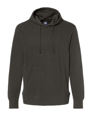 J. America 8706 Men’s Ripple Fleece Hooded Sweatshirt – Black