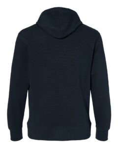 J. America 8706 Men’s Ripple Fleece Hooded Sweatshirt – Navy (back)