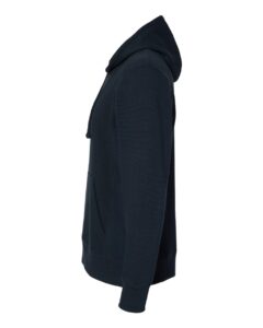 J. America 8706 Men’s Ripple Fleece Hooded Sweatshirt – Navy (side)