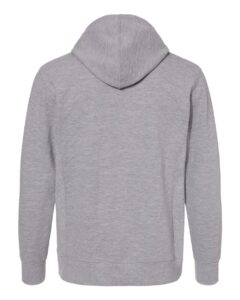 J. America 8706 Men’s Ripple Fleece Hooded Sweatshirt – Oxford (back)