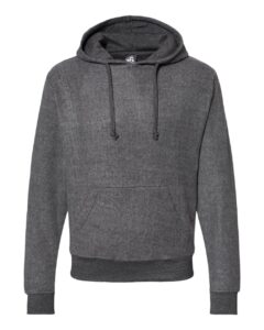J. America 8709 Men’s Flip Side Fleece Hooded Sweatshirt – Charcoal Heather